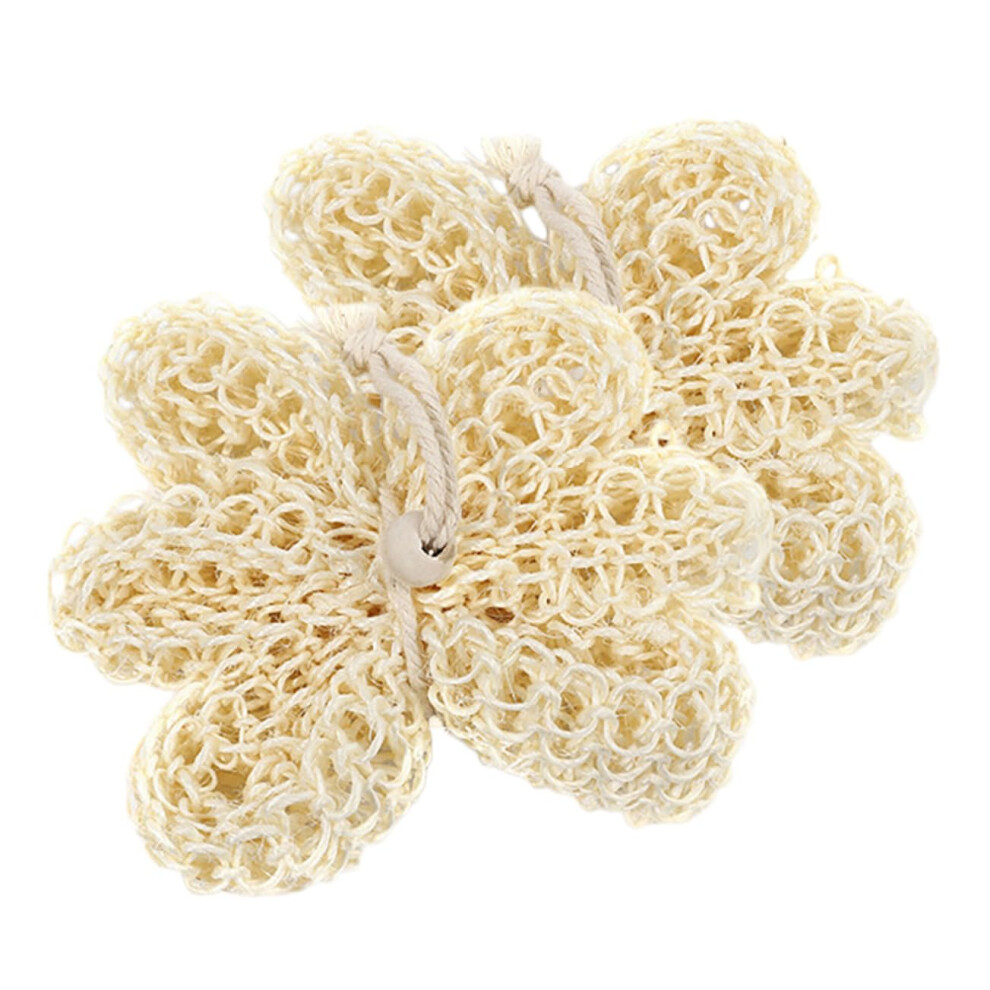 Sisal Bath Ball Shower Scrub 2Pcs Exfoliator For Body Skin Cleaning Bath Scrubber For Washing