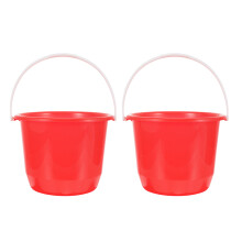 2 Unidades Cubo Agua Plástico Con Para Limpieza