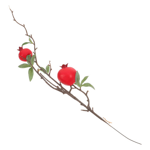 5Pcs Artificial Pomegranate Branch For Home Decor And Arrangements 2