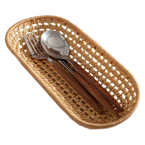 Raindrops Large Basket With Lid Wicker Hamper For Shelves Khaki 2