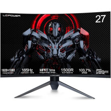 27 Inch FHD 165Hz 1ms Curved Gaming Monitor DisplayPort, HDMI, Wide Color Gamut, Less Blue light