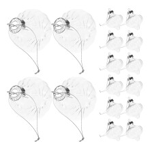 32 Pcs Clear Fillable Christmas Ornaments Transparent Shatterproof Baubles