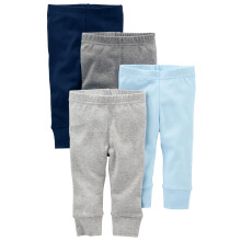 Enkla gldjeer av Carter's Unisex Babies 'Bomullsbyxor Pack med 4 bl/gr/vit 0-3 mnader