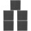 5Pcs Welding Carbon Felt High Temperature Protection 8
