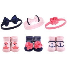 Darcekov    sada Hudson Baby Unisex detsk    celenka a pono   ky Flamingo, jedna velkost