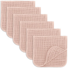 comfy cubs Muslin Burp cloths Large 100% cotton Hand Washcloths for Babies Baby Essentials 6 Layers Extra Absorbent and Soft Boys & girls Baby Rags f