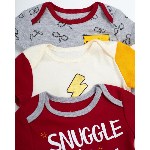 Harry Potter Harry Potter Baby Boysshort Sleeve Bodysuit Multipack Prese 1