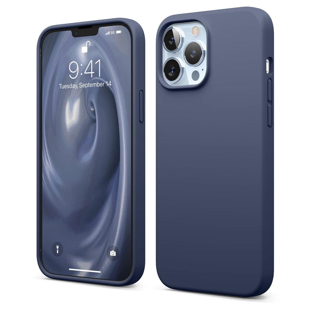 Elago Liquid Silicone Case Compatible With Iphone 13 Pro Max (6.7 Inches) Premium Silicone Case Full Protection Case - Shockproof Cover With 3 Struc 8809788485823