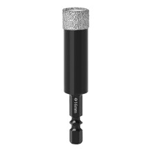 Self-Cooling Diamond Dry Drill Bit For Ceramic Tile, Stone, Glass, Hard Materials - Round Shank 5-16mm, Not For Wood