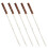 5 Unidades Brochetas Inoxidable Con Mango Madera Para Barbacoa 8