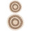 2pcs Woven Placemats For Dining Table 25x25x1in Multi Color 2