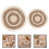 2pcs Woven Placemats For Dining Table 25x25x1in Multi Color 3