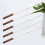 5 Unidades Brochetas Inoxidable Con Mango Madera Para Barbacoa 3