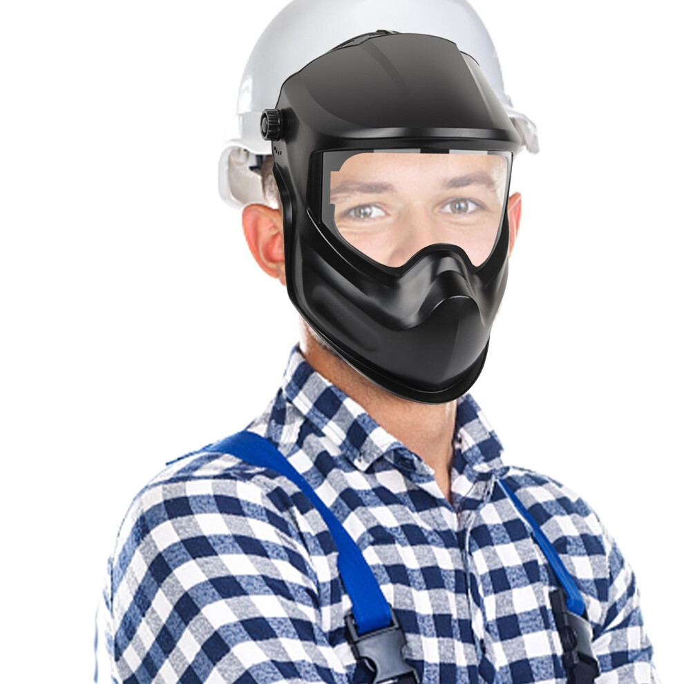 Auto Welding Helmet Large Viewing Auto-Darkening, Dust Proof Arc/Mig/Tig Compatible Face Shield For Pipeline 9084446205435