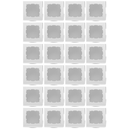 24Pcs Household Gift Boxes Multi-Function Bakery Candy Boxes