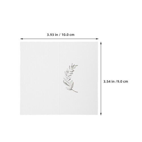 50pcs greenery foldable place cards for wedding reception dinner party 2