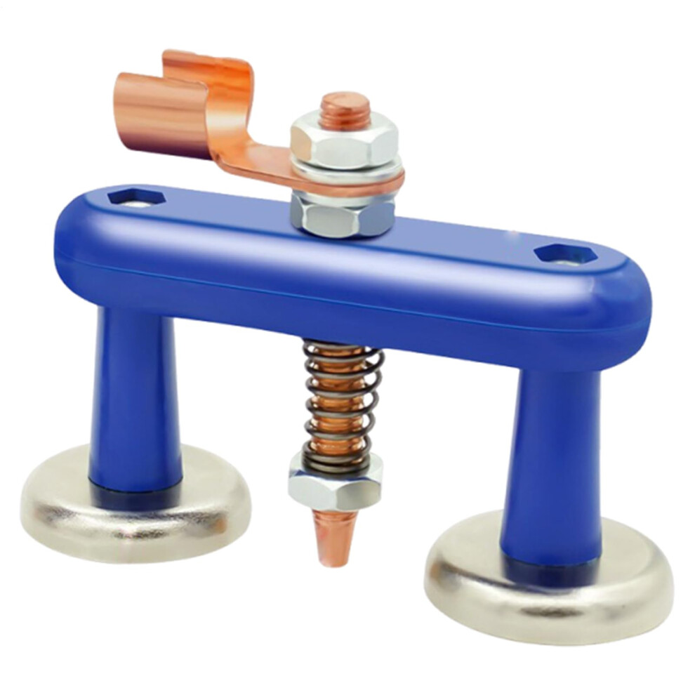 Ground Clamp For Welder Magnetic Welding Head Welder Fixture Tool Precision Blue L Auto Body Repair Craft Projects 9354506064259