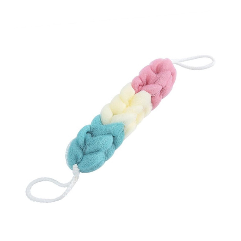 Bath Strips Body Scrubber Exfoliator 3Pc Soft Flexible Back Scrub Towel For Dead Skin Removal Random Color