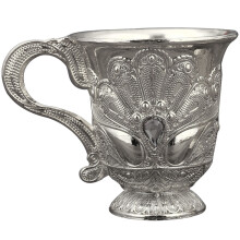 Delicate Silver Alloy Wine Cup Vintage Style Home Goblet