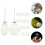 144 Pcs Clear Flat Christmas Ball Ornaments Tree Baubles 11