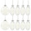 144 Pcs Clear Flat Christmas Ball Ornaments Tree Baubles 3