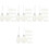 144 Pcs Clear Flat Christmas Ball Ornaments Tree Baubles 5