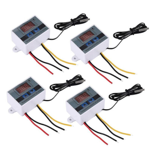 4Pcs 220V Ac Digital Led Temperature Controller Xh-W3001 for Incubator Cooling Heating Switch Thermo 1