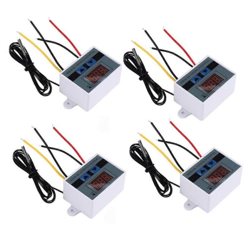 4Pcs 220V Ac Digital Led Temperature Controller Xh-W3001 for Incubator Cooling Heating Switch Thermo 2