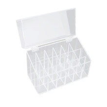 transparent 18-slot lipstick storage box dustproof holder for women