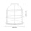 2Pcs Adjustable Sprinkler Head Cage Guard For Ceiling Light 2