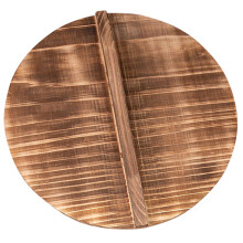 Brown Wooden Wok Lid Lightweight Kitchen Pot Cover for Home Use
