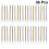 36pcs Slender Cake Candles Pencil Shaped Electroplate Party Decor 8