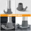 Walker Glide Caps Universal Replacement For Folding Walkers Grey 7