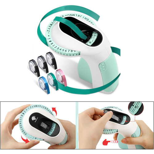 Embossing Machine Labeling Device Handheld Portable Compact Manual Embossing Tool 1