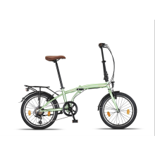 PACTO Ten - Folding Bike - 6 Shimano gears - V-brakes - Mint
