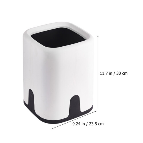 garbage bucket bedroom rubbish can double layer waste bin 12l 2