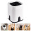 garbage bucket bedroom rubbish can double layer waste bin 12l 4