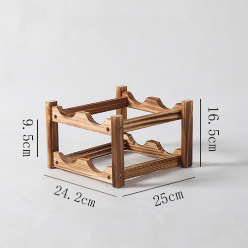 Rack Double-Layer Wooden Display Shelf 1