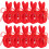 Sachet Bags Empty Red Cloth 10pcs 10