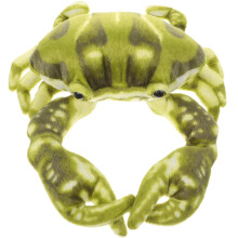simulated crab throw pillow realistic stuffed plush marine decor