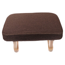Wood Bench For Bedroom 15 Inch Footstool With Stable Legs Light Brown