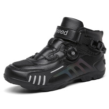 Motorbike Footwear Leather Boots For Motocross And Mountain Biking Black EU 37 Riding Boots Road Boots