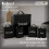 Oypla Oypla 5 Piece Black Kitchen Canister Storage Tin Set Bread Biscuits Tea Sugar Coffee 7