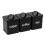 Oypla Oypla 5 Piece Black Kitchen Canister Storage Tin Set Bread Biscuits Tea Sugar Coffee 3