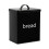 Oypla Oypla 5 Piece Black Kitchen Canister Storage Tin Set Bread Biscuits Tea Sugar Coffee 4
