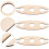 3pcs wooden wine rack display for home (khaki) 7