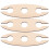 3pcs wooden wine rack display for home (khaki) 4