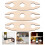 3pcs wooden wine rack display for home (khaki) 5