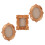 3pcs Gold Magnetic DIY Picture Frames for Refrigerator 1