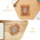 3pcs Gold Magnetic DIY Picture Frames for Refrigerator 8